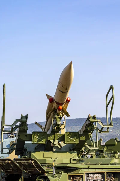 Alte Sowjetische Boden Luft Raketensysteme Auf Einer Militärflugschau — Stockfoto