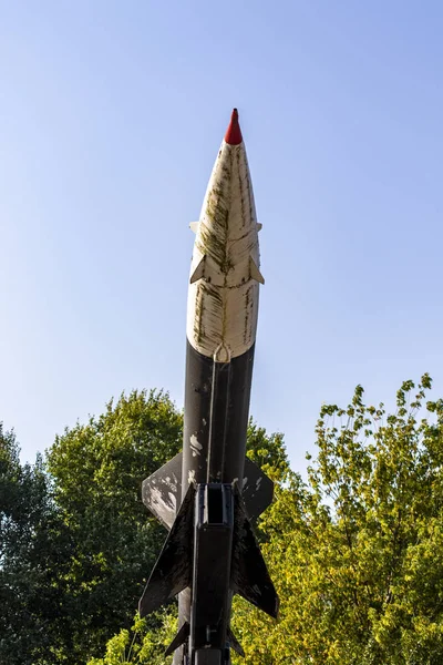 Вінтажна Радянська Ракетна Система Військовому Авіашоу — стокове фото