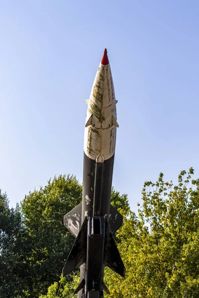 Vintage Sovjet Byggda Surface Air Missilsystem Vid Militär Flyguppvisning — Stockfoto