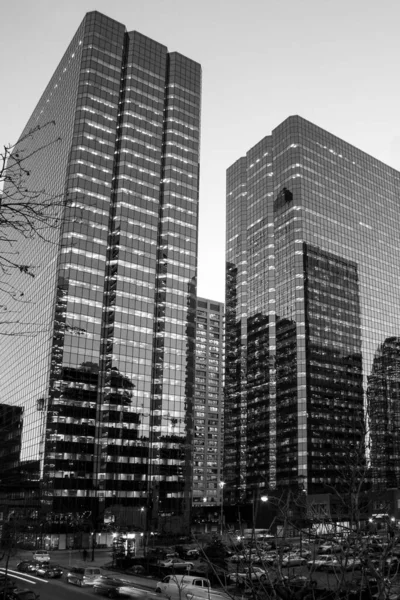 Wieczorna Panorama Centrum Calgary Alberta Kanada — Zdjęcie stockowe