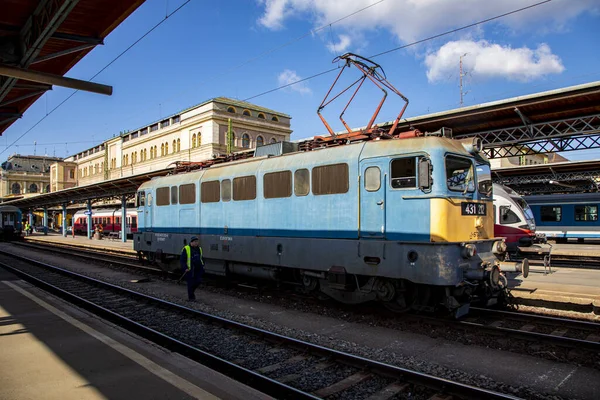 Budapeste Hungary Fevereiro 2020 Estação Ferroviária Keleti Uma Das Mais — Fotografia de Stock