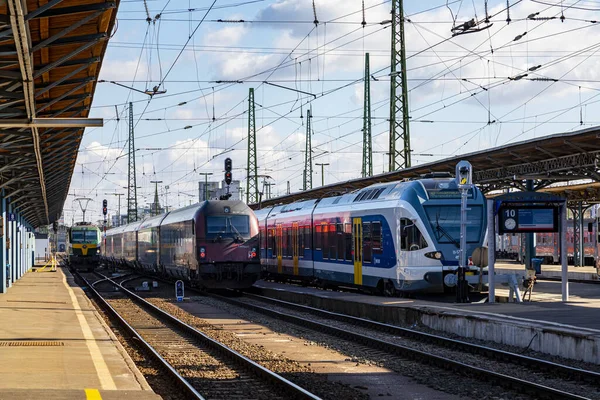 Budapest Ungarn Februar 2020 Der Keleti Bahnhof Ist Einer Der — Stockfoto