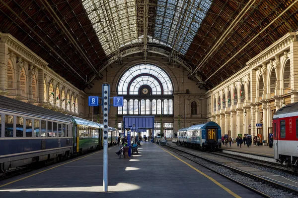 Budapest Ungheria Feb 2020 Stazione Ferroviaria Keleti Una Delle Più — Foto Stock