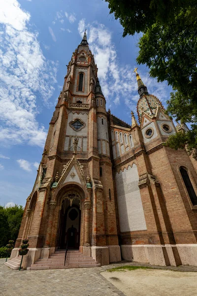 Aritectura Externa Iglesia San Laszlo Casi Toda Decoración Por Cerámica — Foto de Stock