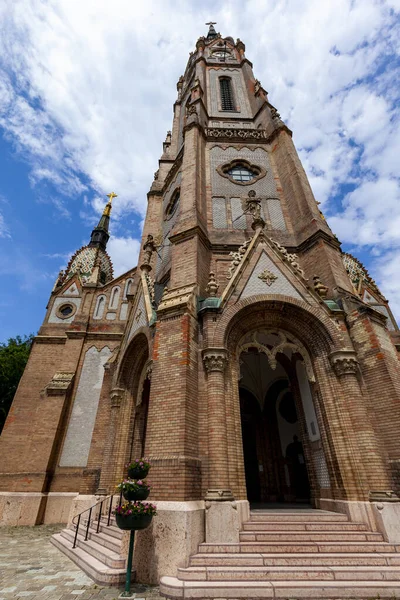 Puertas Laterales Iglesia San Laszlo Casi Toda Decoración Por Cerámica — Foto de Stock