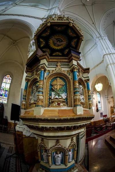 Igreja Laszlo Interior Com Quase Toda Decoração Por Cerâmica Tipo — Fotografia de Stock