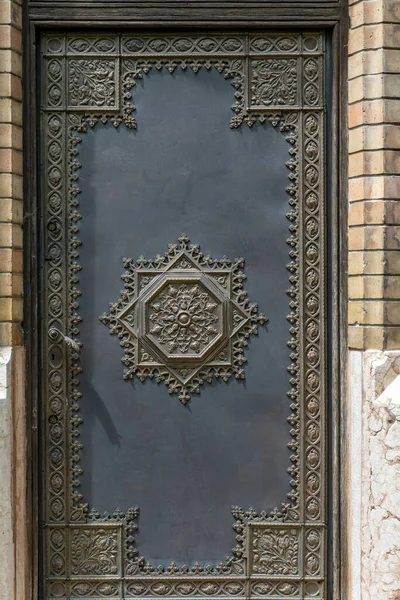 Portas Laterais Igreja Laszlo Quase Toda Decoração Por Cerâmica Tipo — Fotografia de Stock