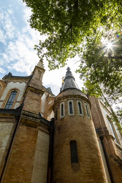 Aritectura Externa Iglesia San Laszlo Casi Toda Decoración Por Cerámica — Foto de Stock