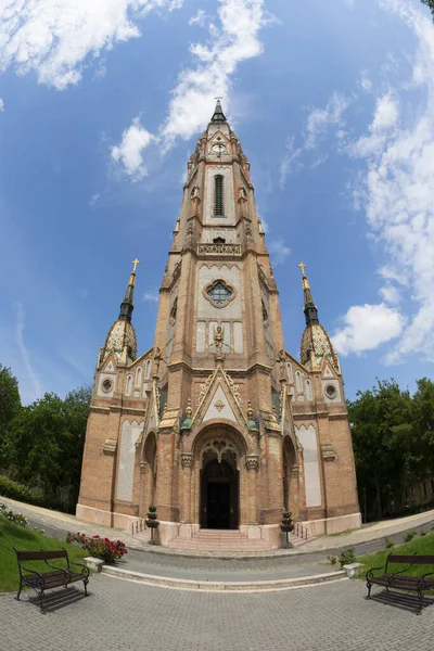 Aritectura Externa Iglesia San Laszlo Casi Toda Decoración Por Cerámica — Foto de Stock