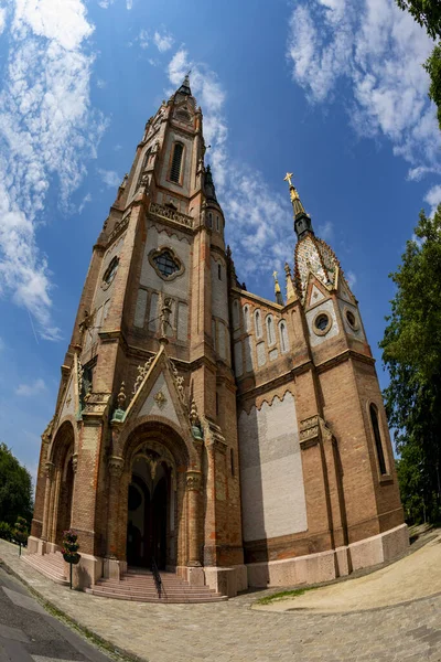 Die Äußere Architektur Der Kirche Laszlo Fast Alle Dekorationen Aus — Stockfoto