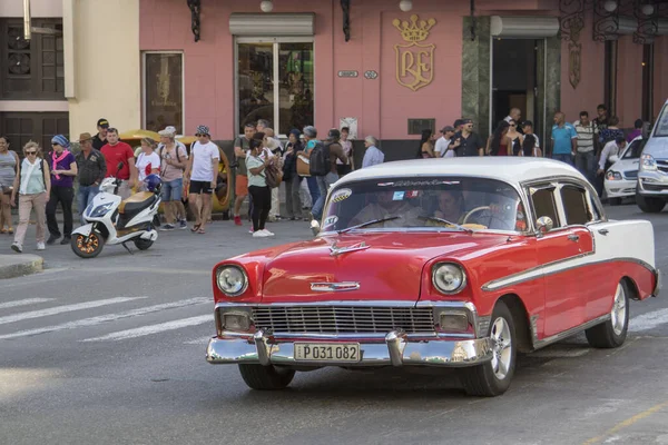 Havanna Kuba Februar 2019 Amerikanische Oldtimer Restauriertem Zustand Transport Für — Stockfoto