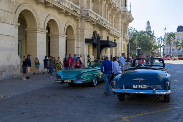 Havana Kuba Februari 2019 Vintage Mobil Klasik Amerika Dalam Kondisi — Stok Foto