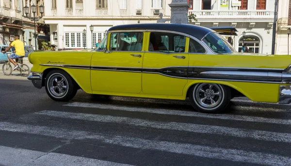 Havane Cuba Févr 2019 Les Anciennes Voitures Classiques Américaines État — Photo