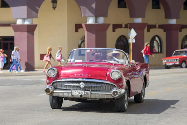 Havanna Kuba Feb 2019 Vintage Klassiska Amerikanska Bilar Restaurerat Skick — Stockfoto