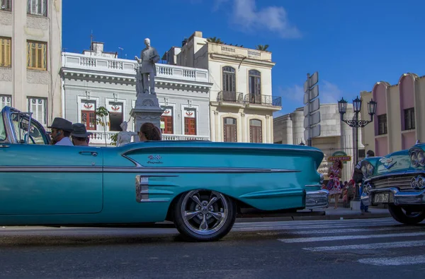 Havanna Kuba Feb 2019 Vintage Klassiska Amerikanska Bilar Restaurerat Skick — Stockfoto