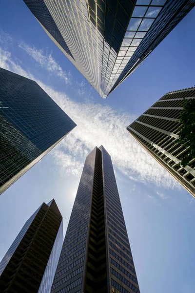 Pohled Calgary Centru Mrakodrapy Kanada — Stock fotografie