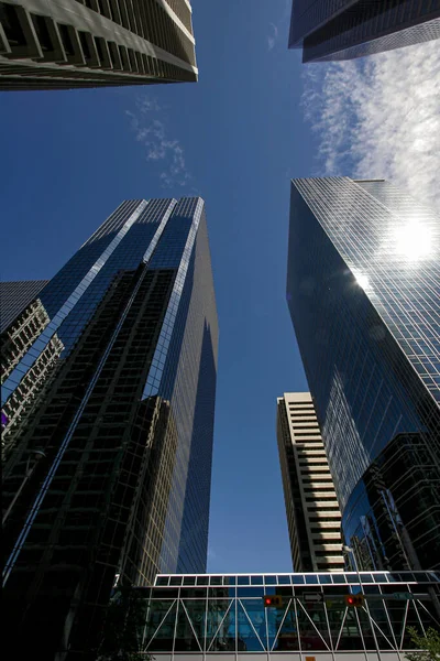 Θέα Στο Κέντρο Του Κάλγκαρι Ουρανοξύστες Καναδάς — Φωτογραφία Αρχείου
