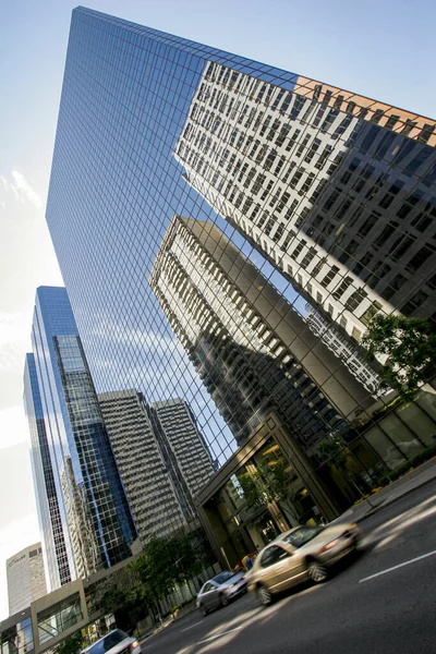 Vista Del Centro Calgary Con Grattacieli Canada — Foto Stock