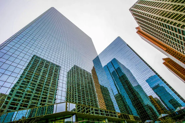 Pohled Calgary Centru Mrakodrapy Kanada — Stock fotografie