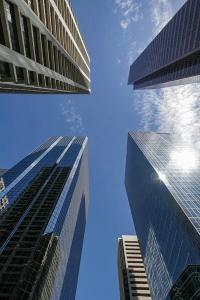 Blick Auf Calgarys Innenstadt Mit Wolkenkratzern Kanada — Stockfoto