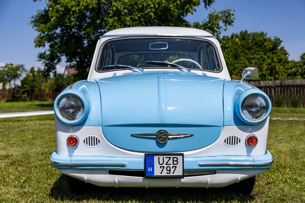 Kiskunlachaza Hungria Jun 2019 Vintage Car Show Trabant East German — Fotografia de Stock