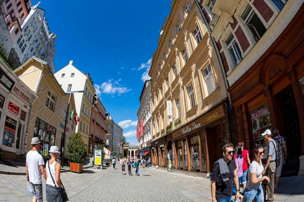 Karlsbad Tschechische Republik August 2019 Berühmte Stadt Westböhmen Nicht Nur — Stockfoto