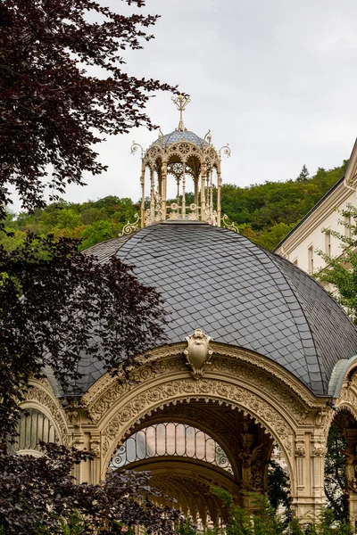 Karlovy Vary República Checa Agosto 2019 Ciudad Famosa Oeste Bohemia — Foto de Stock
