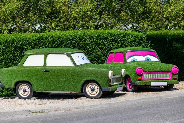 Sopron Hungría Mayo 2020 Dos Coches Alemania Del Este Famoso — Foto de Stock