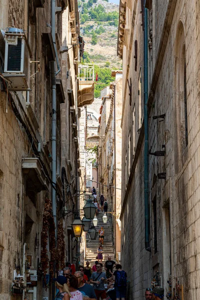 Dubrovnik Kroatien September 2019 Blick Auf Den Historischen Altplatz Und — Stockfoto