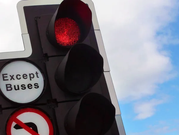 Rote Ampel — Stockfoto