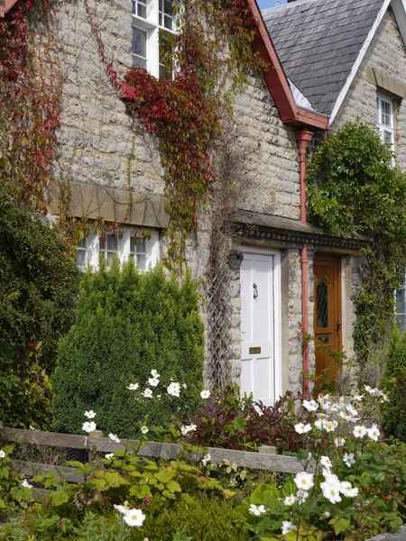 Cottages with gardens — Stock Photo, Image