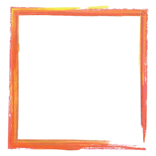 Kleurrijke verf effect frame — Stockfoto