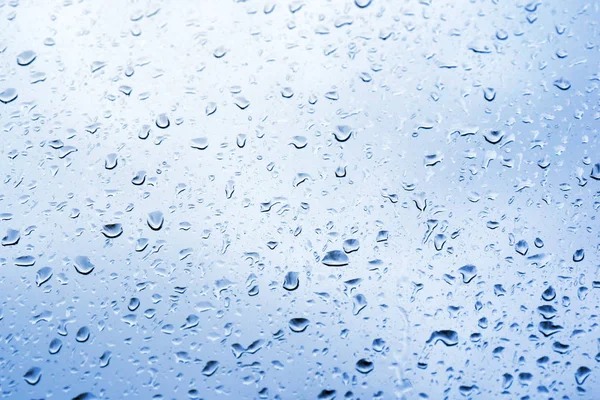 Rain drops on window glass — Stock Photo, Image