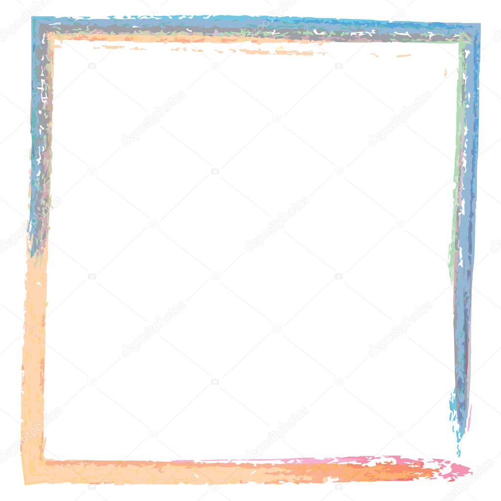 Colorful paint effect frame