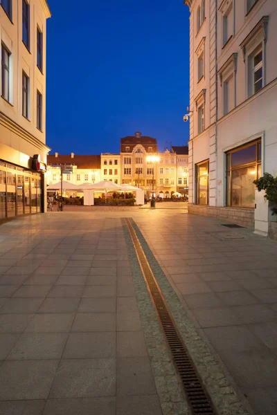 Stare Miasto Bydgoszcz nocą — Zdjęcie stockowe