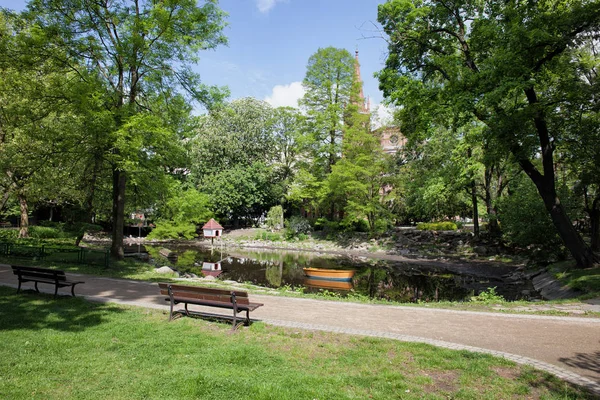 Park Kazimierza Wielkiego in Bydgoszcz — стокове фото