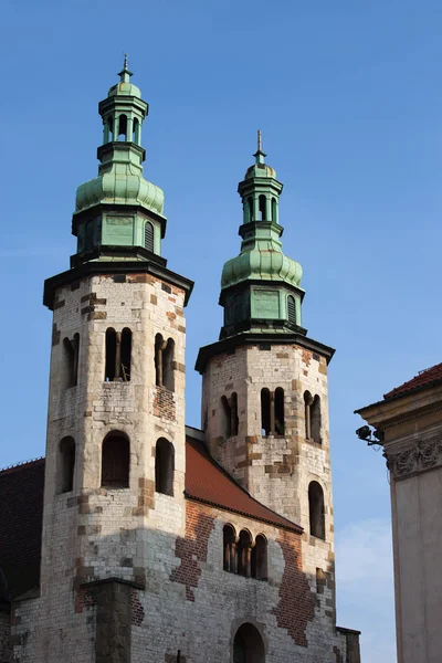 Kyrkan St Andrew i den gamla stan i Krakow — Stockfoto