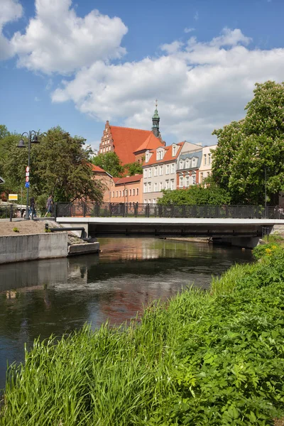 Cidade de Bydgoszcz Vista do Rio — Fotografia de Stock