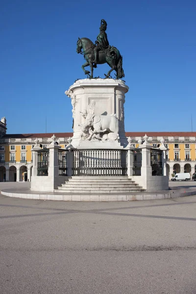 Král Jose jsem pomník v Lisabonu — Stock fotografie