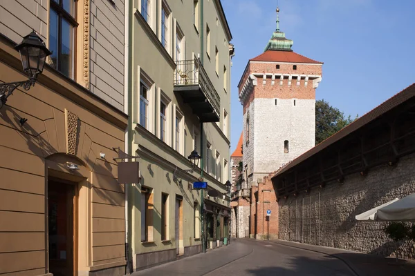 Florianska Gate in Old Town of Krakow — Stock Photo, Image