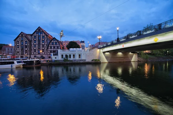 Evening in the City of Bydgoszcz — Stock Photo, Image