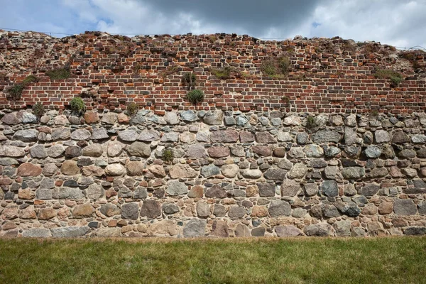 Fondo de la pared del castillo medieval — Foto de Stock