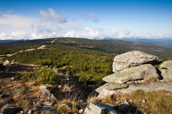 Landschap van de Karkonosze bergen — Stockfoto