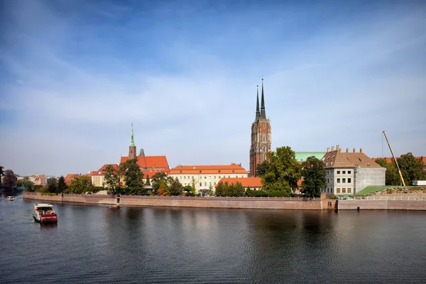 Ostrow Tumski Skyline-Wroclaw — Stock Fotó