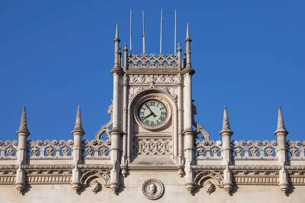 Rossio Railway Station in Lisbon Architectural Details — Stock Photo, Image