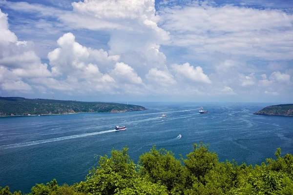 Bosphorus Strait Enters Black Sea — Stock Photo, Image