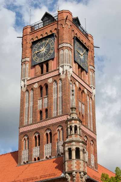 Stare Miasto gotyku Wieża Ratuszowa w Toruniu — Zdjęcie stockowe