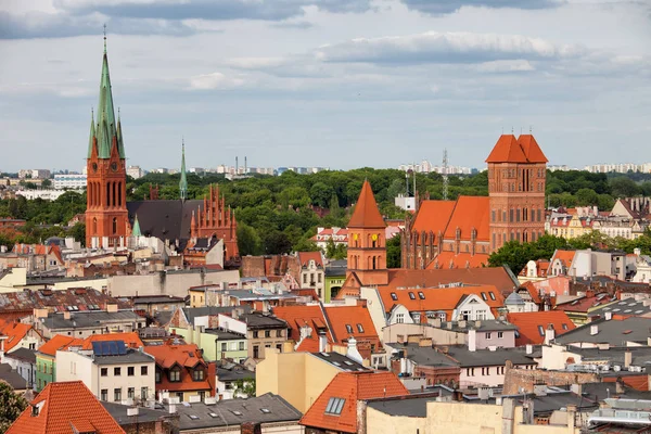 Ciudad de Torun Paisaje urbano en Polonia — Foto de Stock