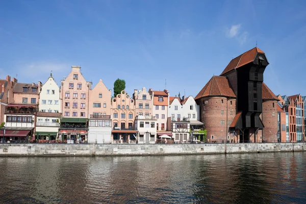 Gdaňské staré město Panorama — Stock fotografie