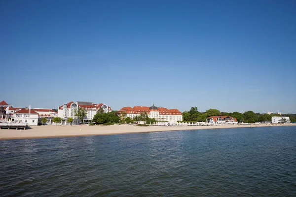 Plaj ve deniz Resort Town Sopot — Stok fotoğraf